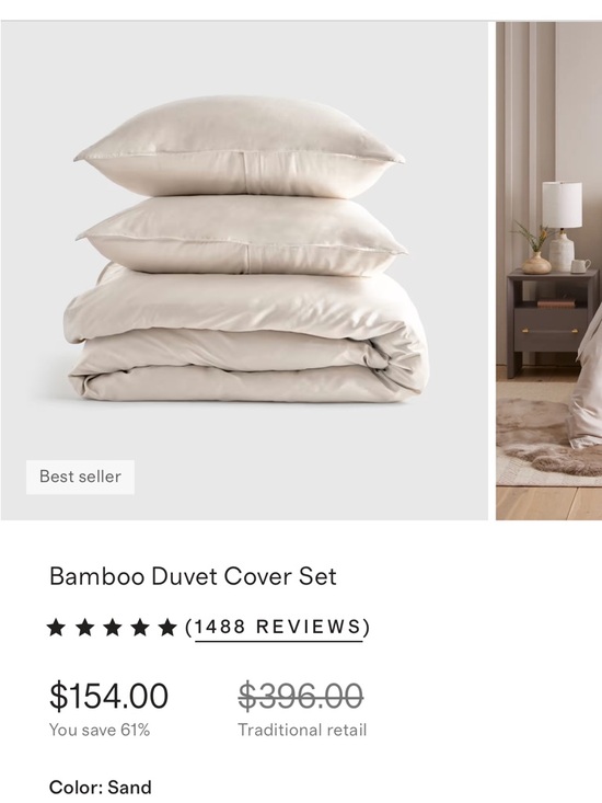 Quince Other - Quince Bamboo Duvet Cover Set in Sand